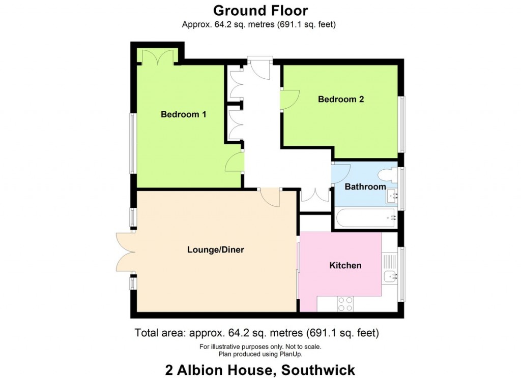Floorplans For Whiterock Place, Southwick