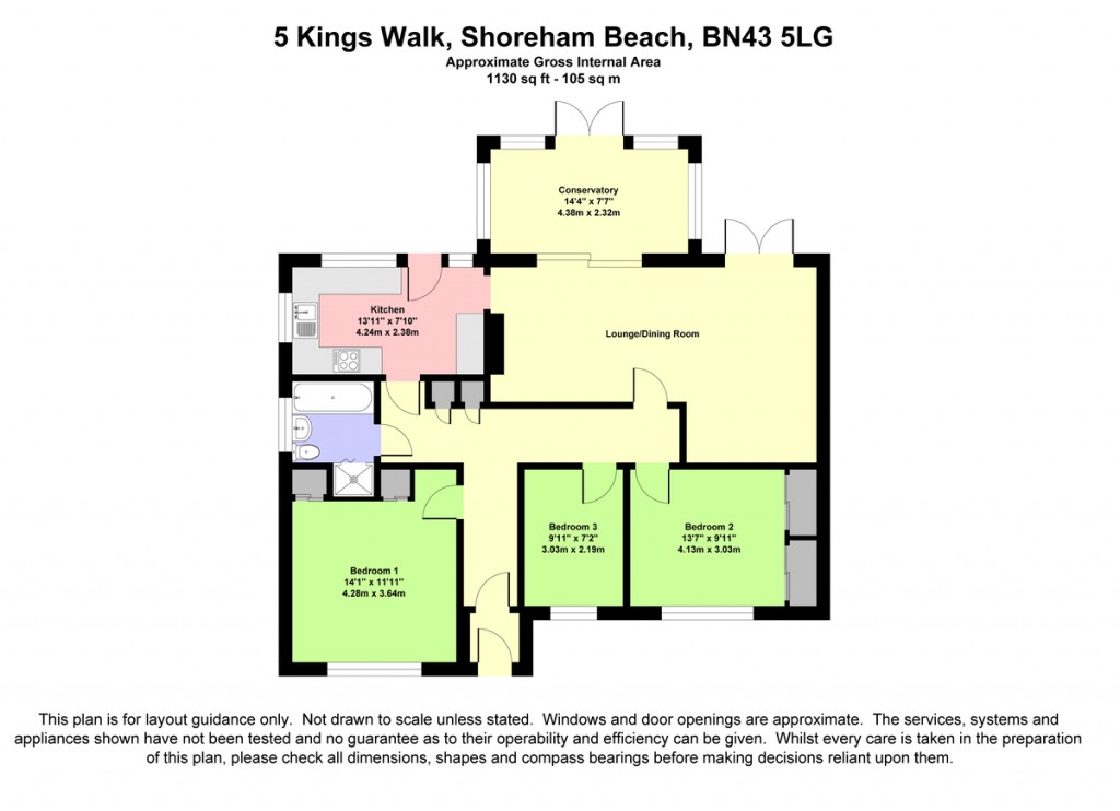 Floorplans For Kings Walk, Shoreham-by-Sea